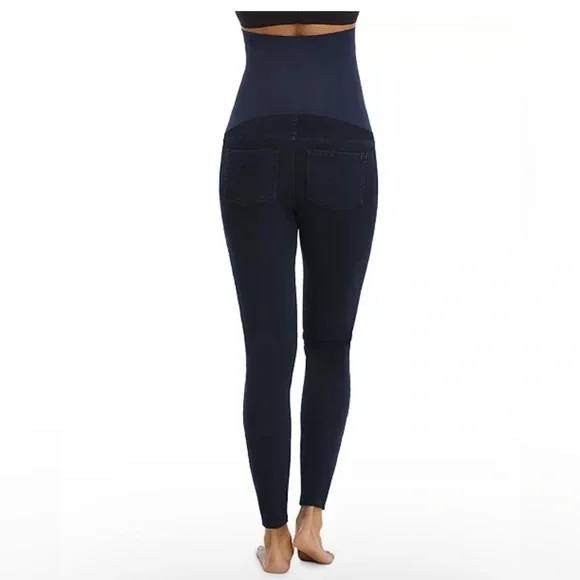 NWT SPANX Mama Maternity Jean-ish Ankle Jeggings in Twilight Rinse - Picture 2 of 6